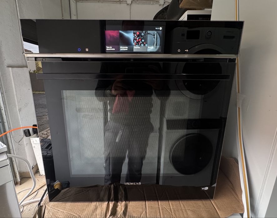 Forno  de encastre c/ Micro ondas  SIEMENS iQ700 -  HM778GMB1 (67 L - 59,4 cm- Hidro e Pirolítico