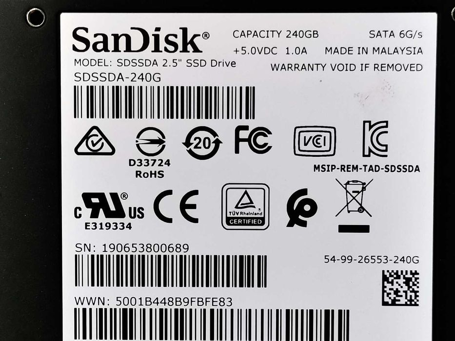 SSD 240GB SanDisk PLus