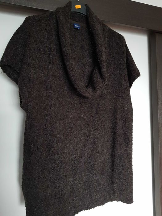 Tunika kamizelka oversize gorzka czekolada rozmiar XXL – stan bdb
