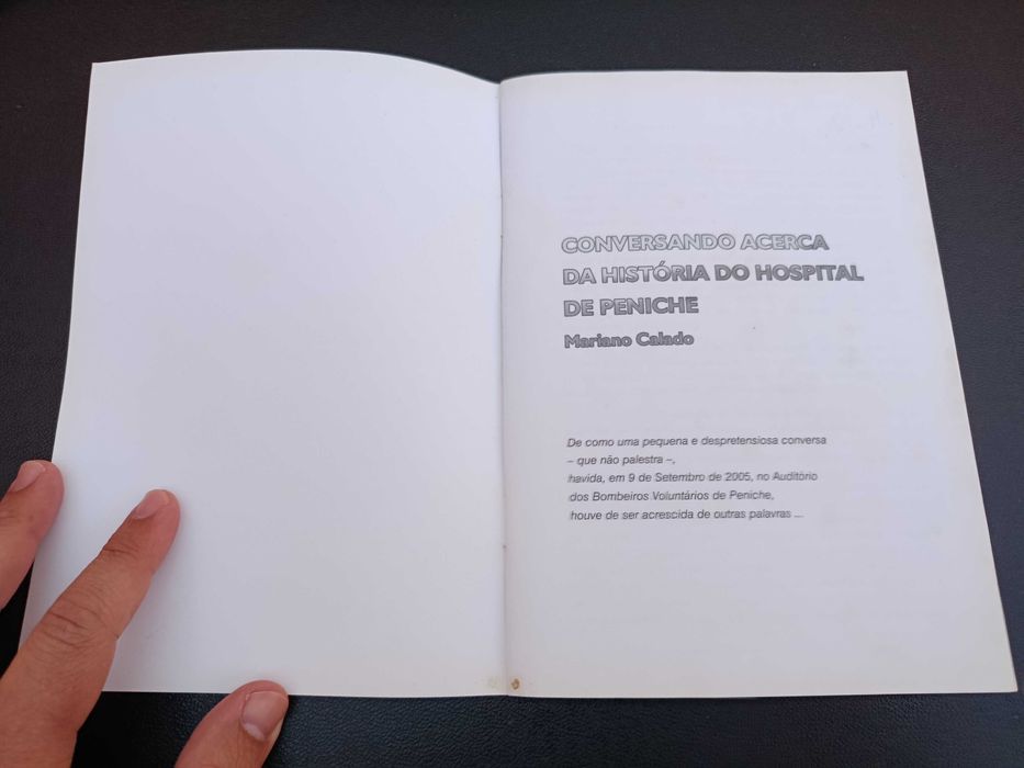 Livro "Conversando Acerca da História do Hospital de Peniche", de Mariano Calado