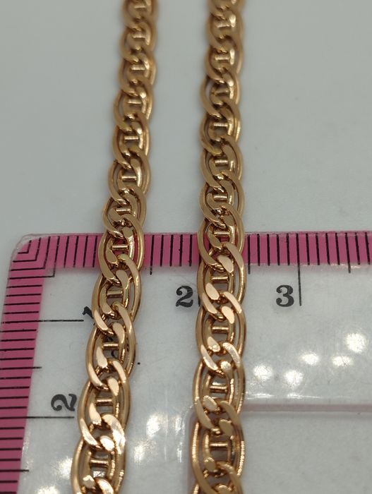 Золотая дутая новая цепочка 60 см 10.71 грамма