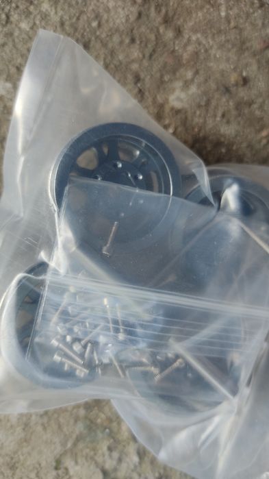 Диски колеса алюмінієві на радіокеровану модель 1/18, 1/24ан