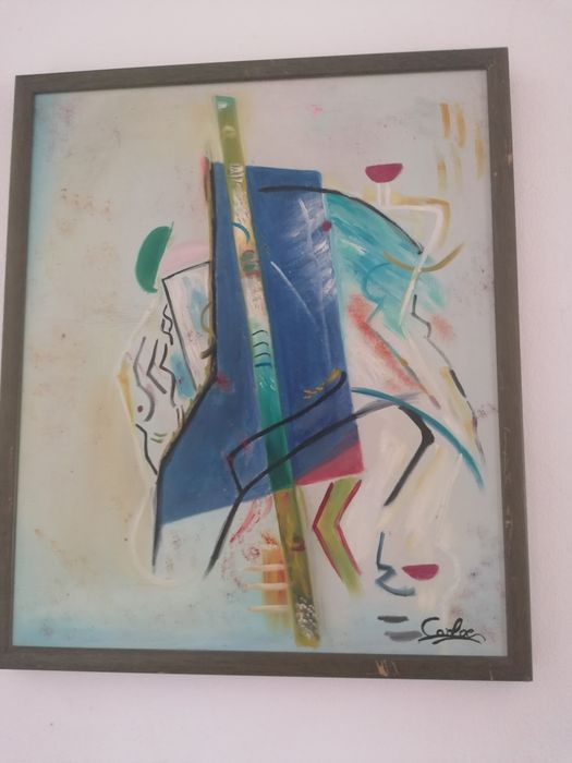 Pintura sobre tela de autor.