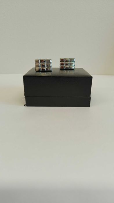 Spinki do mankietów koszuli ze stali szlachetnej firmy Loretto