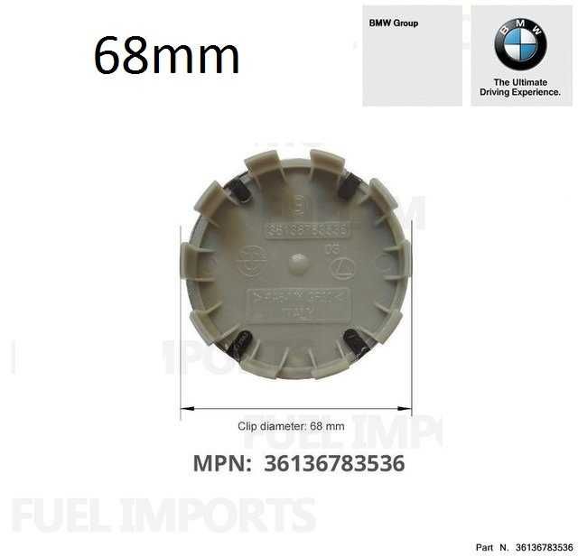 Símbolos emblemas para jantes Bmw 68mm Novos na cor original