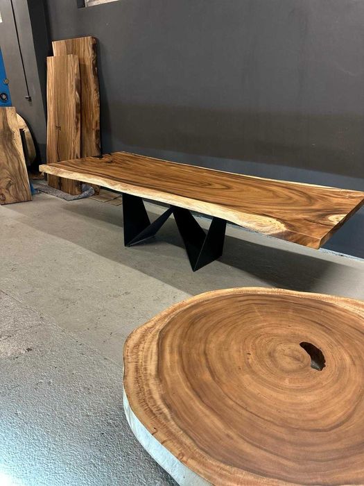Stół  drewniany monolit Suar unikat 280cm