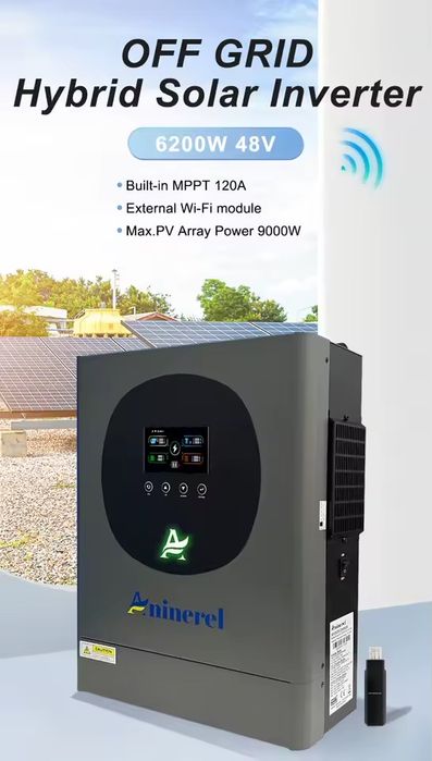 Aninerel 48V 6200W - гібридні інверертори