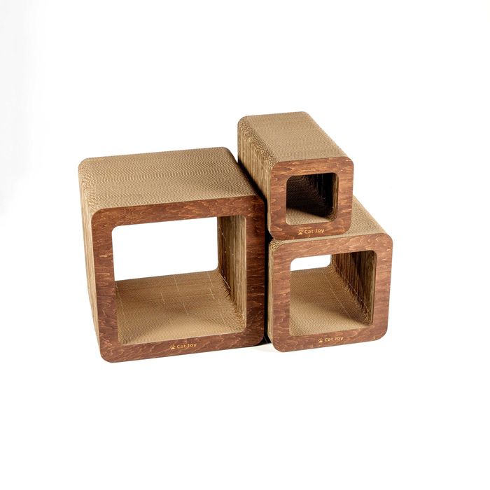 Кігтеточки, дряпки, когтеточки будиночки для котів “Бохо” Коричневий