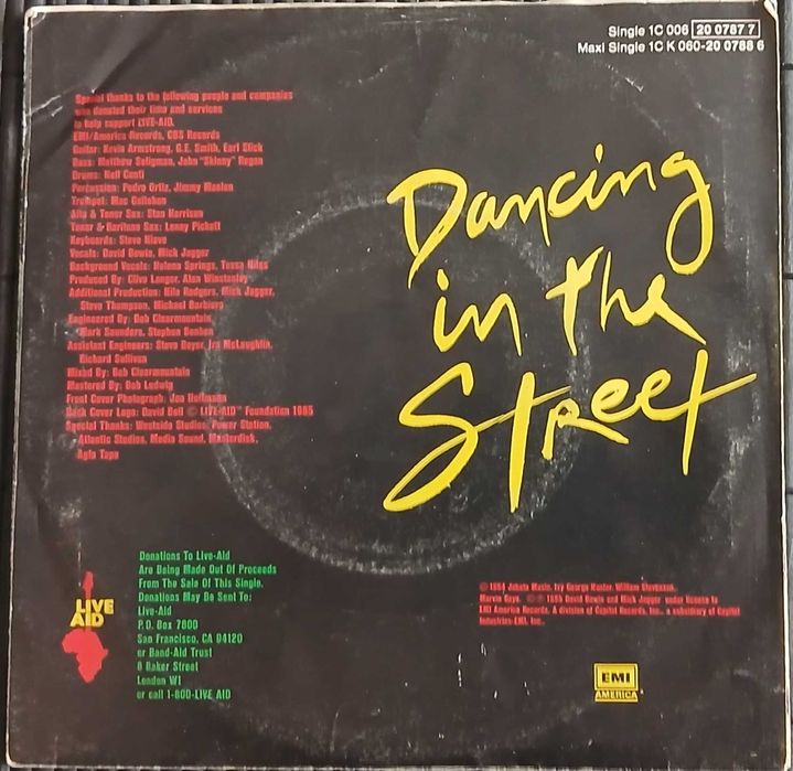 Mick Jagger & David Bowie - Dancing In The Street (Vinil 7")