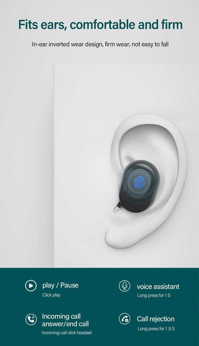 Lenovo XT91 Auricular Fones Earphones Wireless Bluetooth Originais NOV