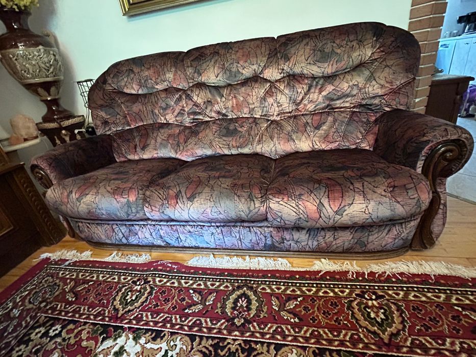 meble- sofa i jeden fotel