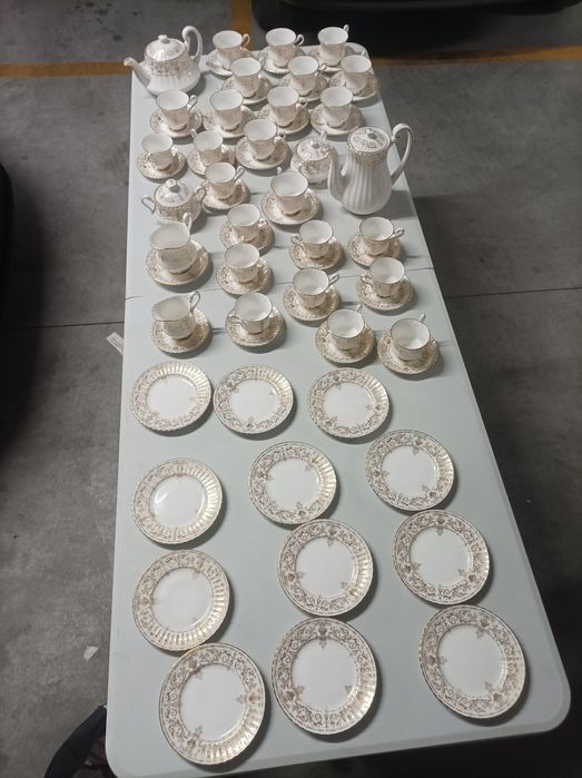 Serviço chá e café inglês completo 68 peças