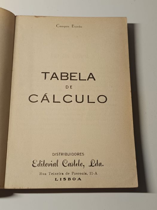 Tabela de cálculo