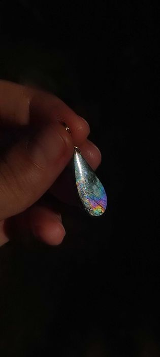 Labradoryt niebieski wisior wisiorek ochronny kryształ amulet
