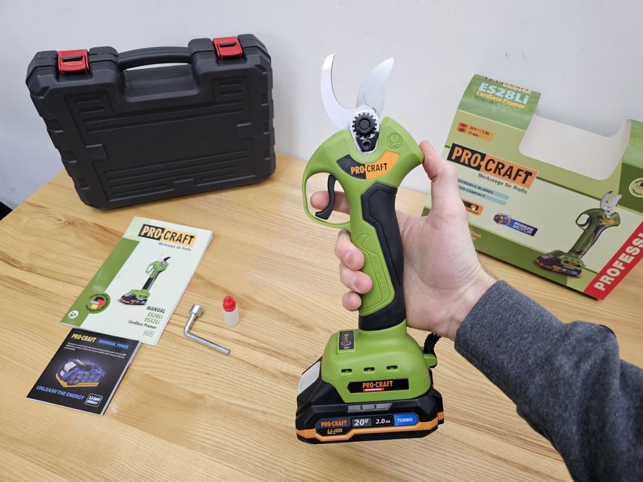 Секатор Procraft ES28LI +Кейс +Акб 2.0Ah Turbo Гарантия 36мес