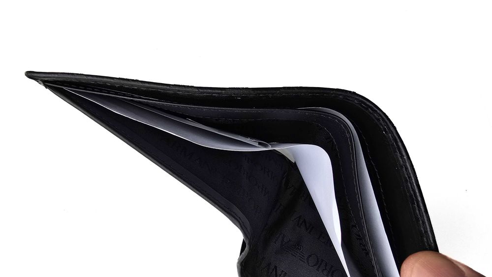 Carteira em pele EMPORIO ARMANI