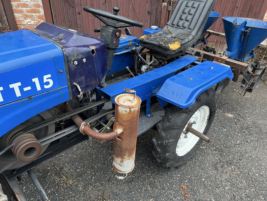 Мінітрактор Скаут Т-15 з навісним плуг саджалка копалка фреза мототрак