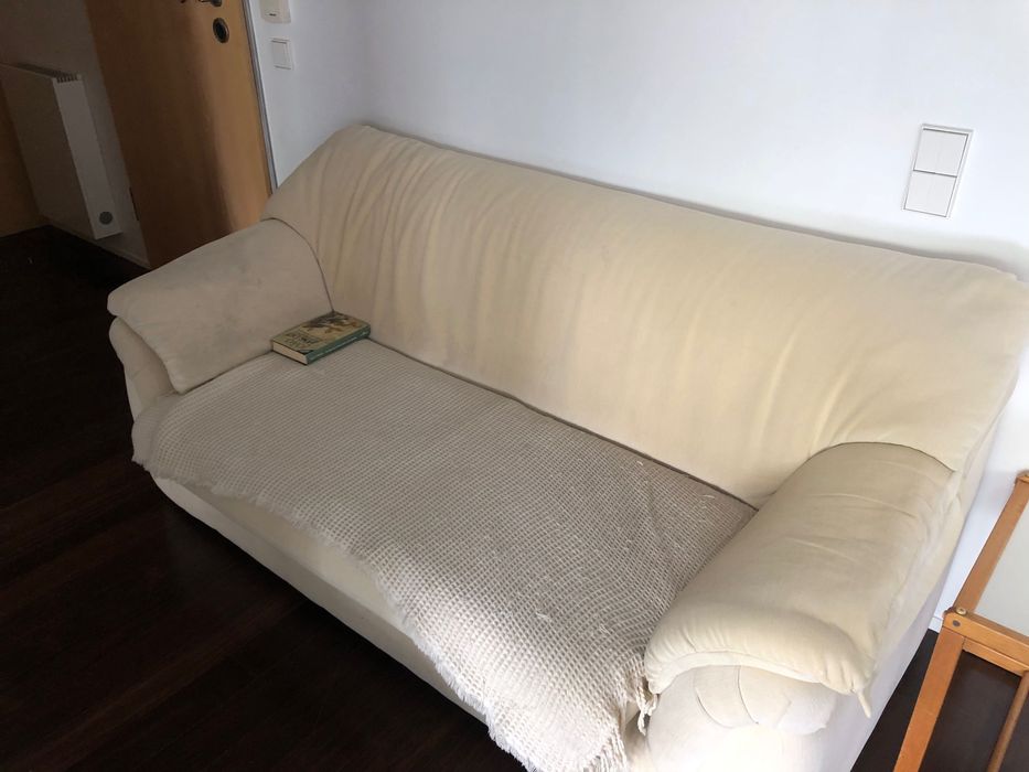 Sofá branco (usado) Porto