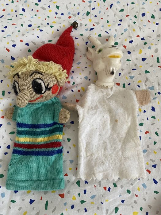 Pacynki krasnal i koziolek