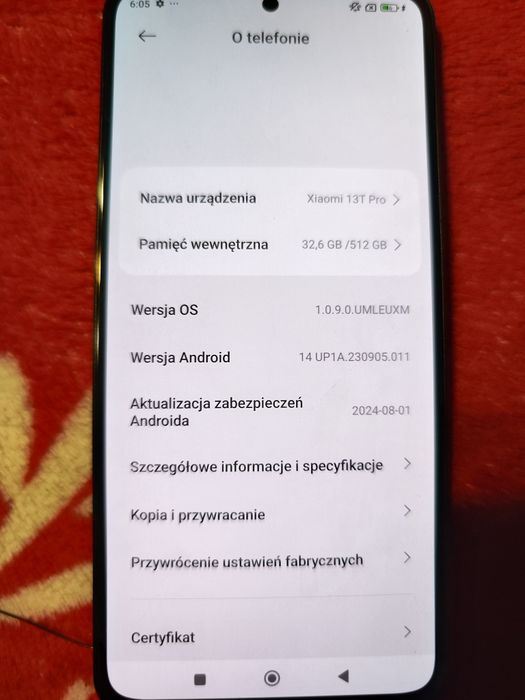 Xiaomi 13T Pro 12/512 płyta główna