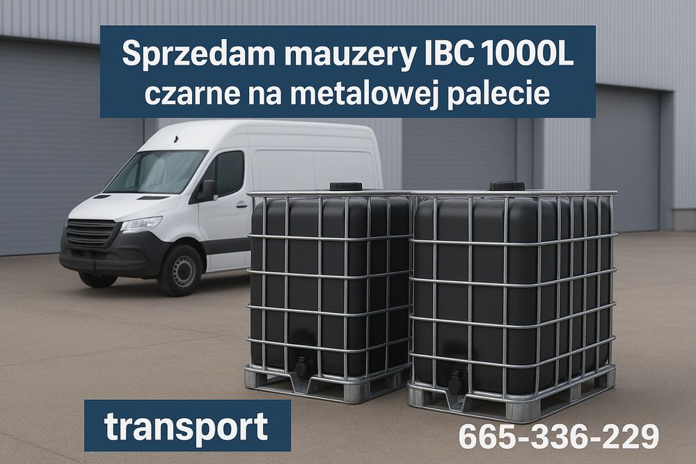 Mauzer mauser zbiornik 1000L metalowa paleta transport