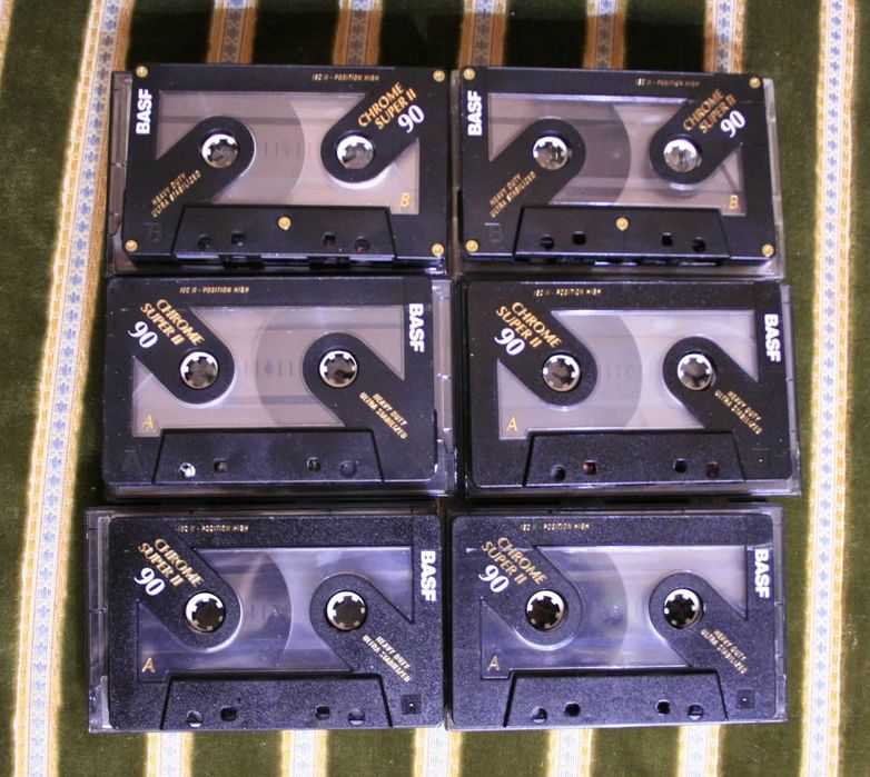 6 x Kaseta Basf Chrome Super II Heavy Duty