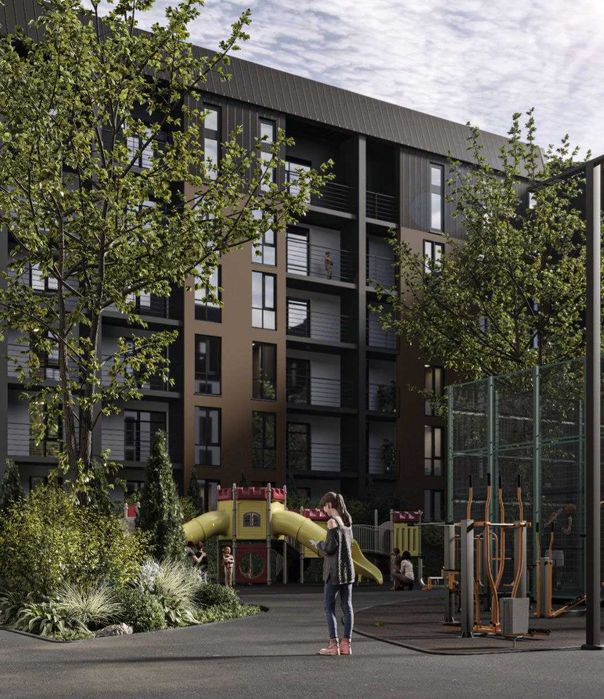 Продаж 1 кім. квартира 36,7 м2, ЖК Дружній Двір, с. Солонка