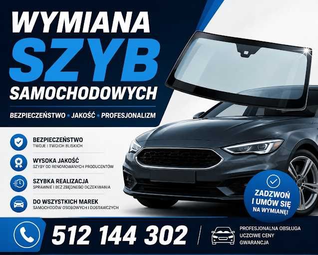 Wymiana i sprzedaż szyb samochodowych