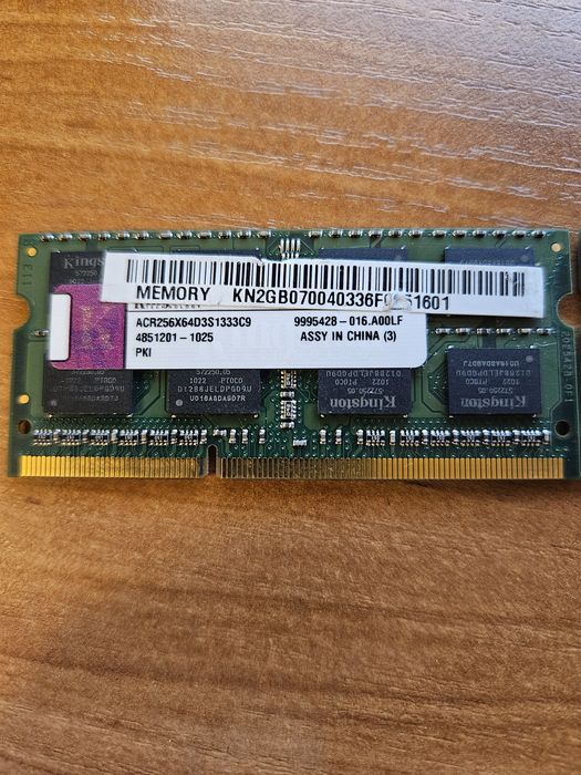 Pamięć RAM DDR3 Kingston 2+1 =3 gb