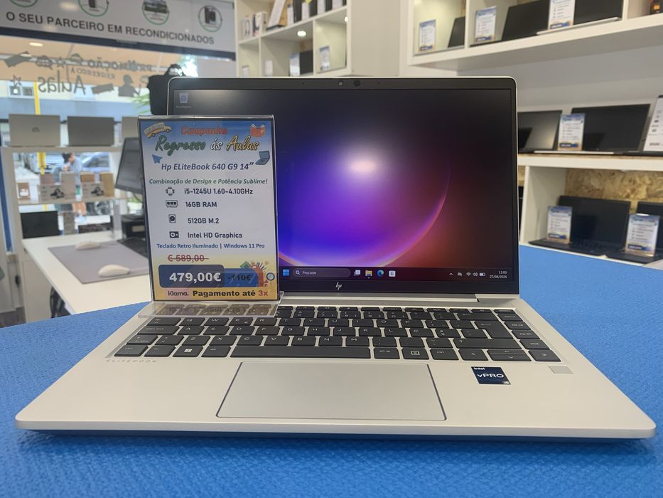 HP EliteBook 640 G9 | i5-1245U | 16GB DDR4 | 512GB NVMe | W11 Pro | Loja Física e Web Site