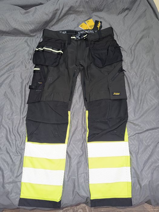 6934 Spodnie Snickers Odblaskowe Stretch EN20471/1 rozmiar 54