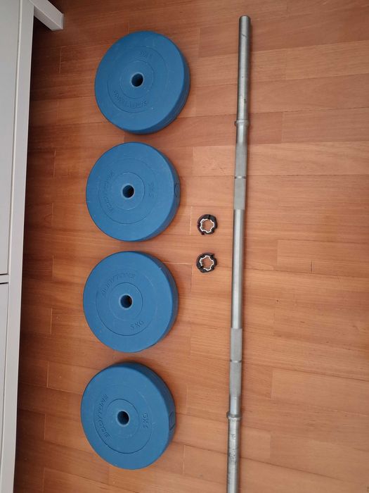 Barra e Halteres 20kg