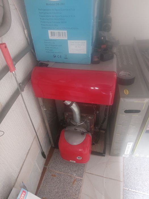 Caldeira a pellets adaptada