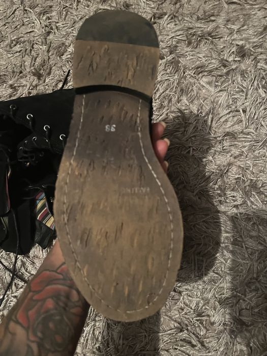 Botki długie sznurowane Felmini skóra 38 Gredo