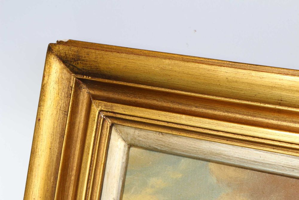 Quadro de JOÃO PEIXOTO Óleo s Tela Barcos Assinado 30 x 40 cm mancha