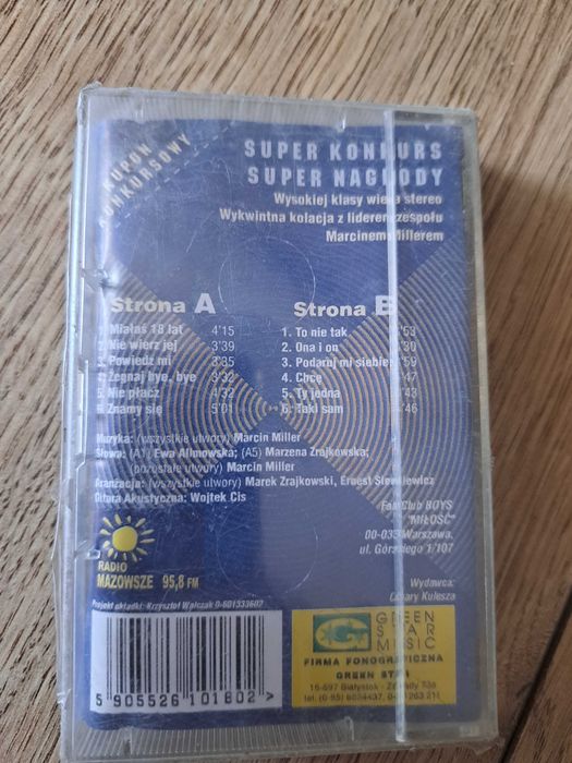 BOYS extra! nowa kaseta magnetofonowa w foli