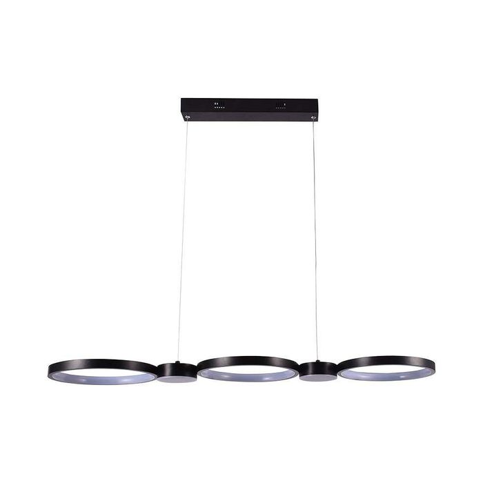 Oprawa Zwieszana LED 38W V-tac VT-7820 Czarna 4000K 4560lm Do Salonu Jadalni Biura Nowoczesna Lampa Sufitowa