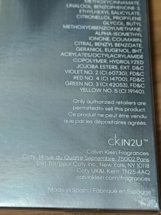 CKIN2U perfum męski Calvin Klein