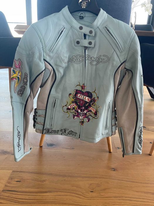 Casaco de motociclista Ed Hardy novo - tamanho S
