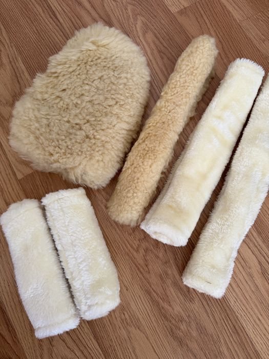 Zestaw Futerek dla konia + rekawica Naturalna