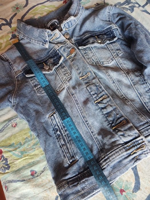 Kurtka katana jeansowa m.sara XS 94%bawelna