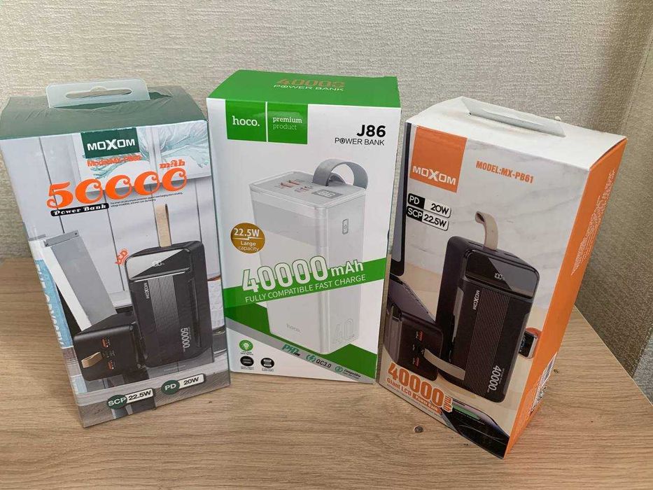 Повербанк 60000 mAh 100 Вт для ноутбука планшета швидка заряда 100 ват