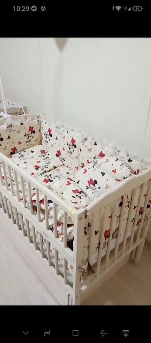 Ліжечко дитяче б/в з матрасом