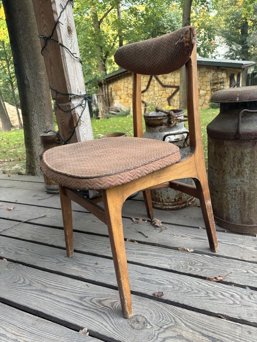 Krzesło Hałas Grzybek Vintage Retro  do renowacji stan oryginalny