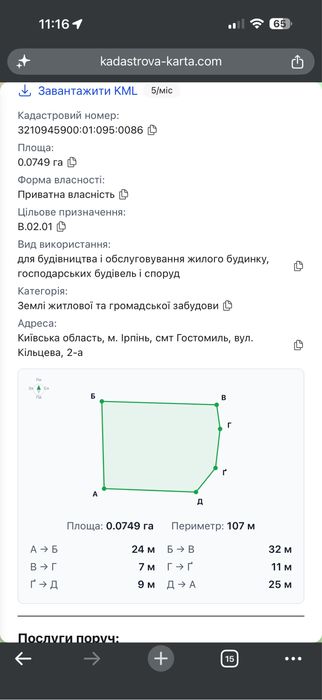Продам земельн/делянку ліс