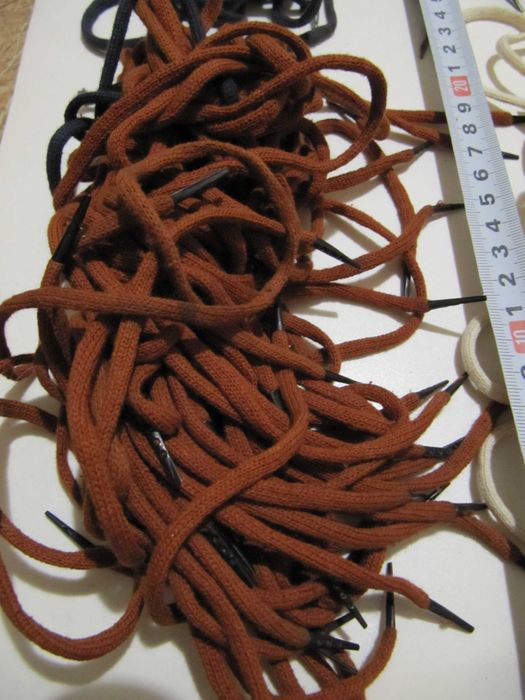 Шнурівки взуттєві Натуральні Бавовна Шнурки обувные разноцветн Хлопок