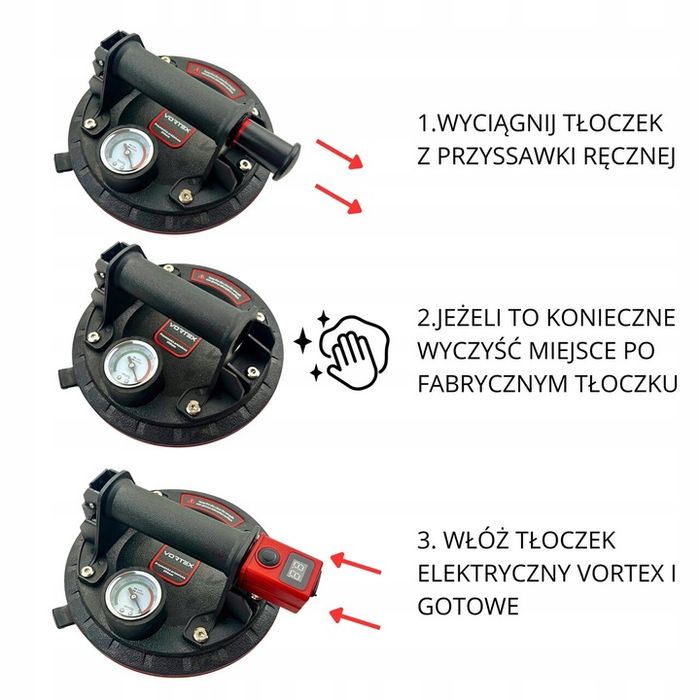 Tłok Pompka Elektryczna Do Przyssawek Próżniowych Automat Sama Dopompu