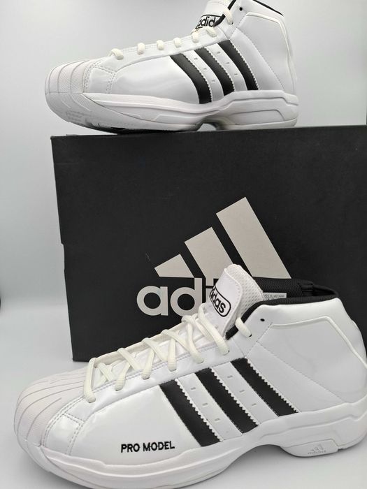 Adidas Pro Model 2G EF9824 Buty do Koszykówki Męskie Białe 45 1/3