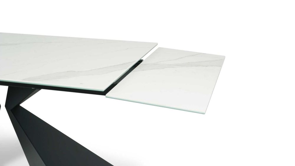 Stół ze spieku kwarcowego rozsuwany 180-260x100cm OSUNA