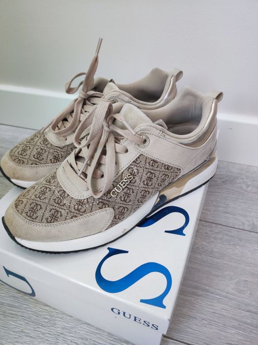 Sneakersy guess 39 beżowe
